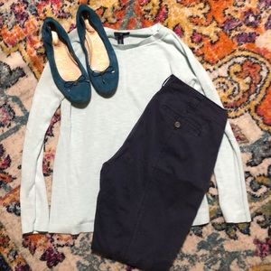 🎈J Crew Navy Zipper Pocket Chino Trouser